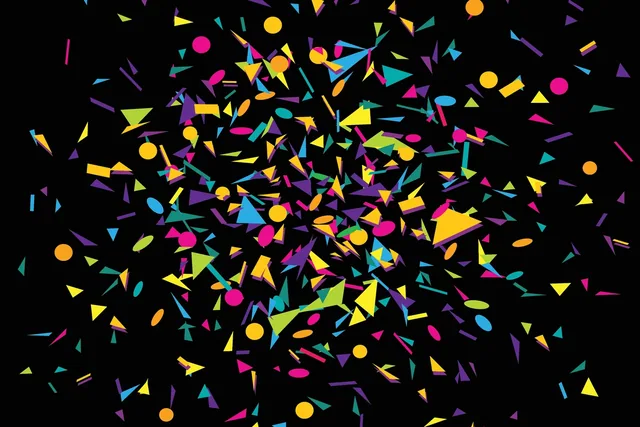 Confetti photo booth backdrop